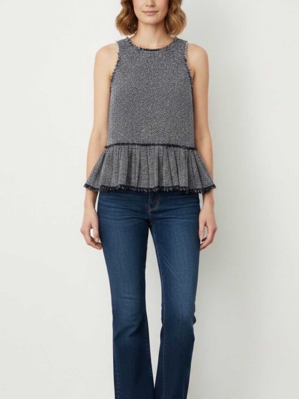 Rebecca Taylor sleeveless tweed top
